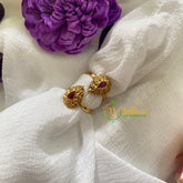 Premium AD Stone Toe Rings-Tilak-Red -G7587